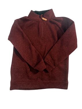 Falls Creek Kids Burgundy Quarter-Zip Sweater - Size Small 6/7